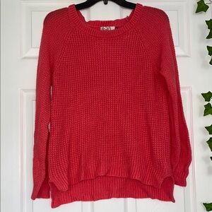 Women's M Red-Pink Cozy Sweater